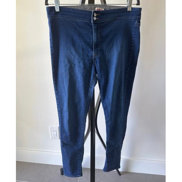Levi’s Skinny Leg Blue Denim Jeans Size 32 Super Soft Denim - Picture 1 of 12